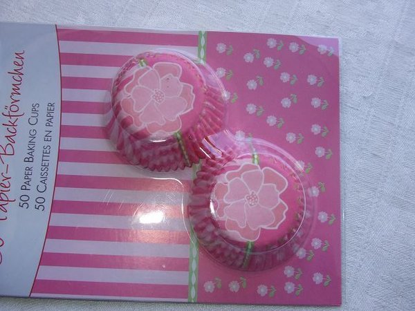 Muffin Blumen Pink mini