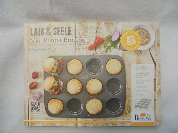 Mini-Burger Brötchen-Blech / Laib & Seele