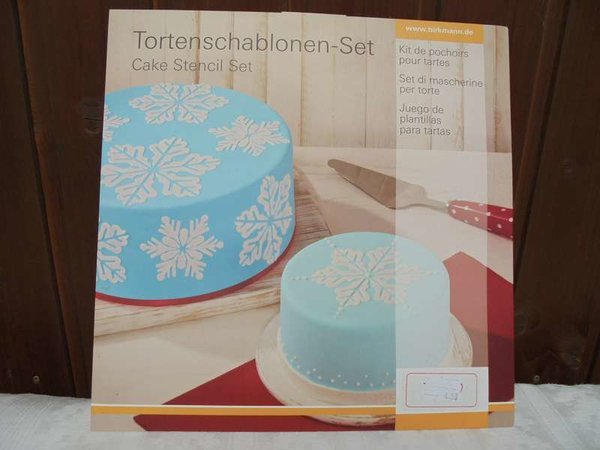 Torten Schablonen-Set Eiskristall