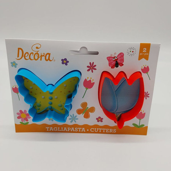 Schmetterling + Tulpe (Decora)